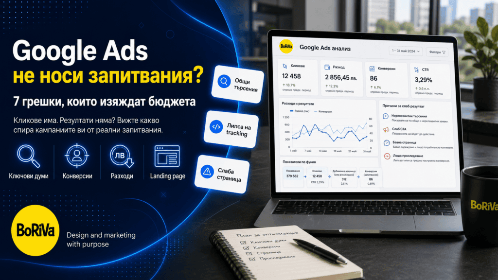 Google Ads не носи запитвания? 7 грешки, които изяждат бюджета