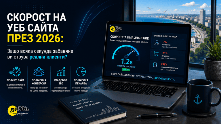 Скорост на уеб сайта през 2026: Защо всяка секунда забавяне ви струва реални клиенти?