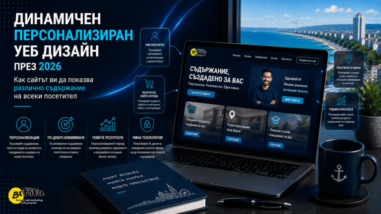 Динамичен персонализиран уеб дизайн през 2026: Как сайтът ви да показва различно съдържание на всеки посетител