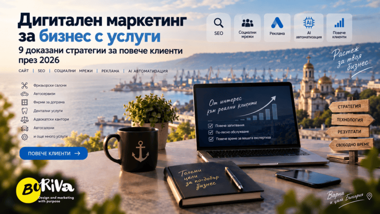 Дигитален маркетинг за бизнес с услуги: 9 доказани стратегии за повече клиенти през 2026